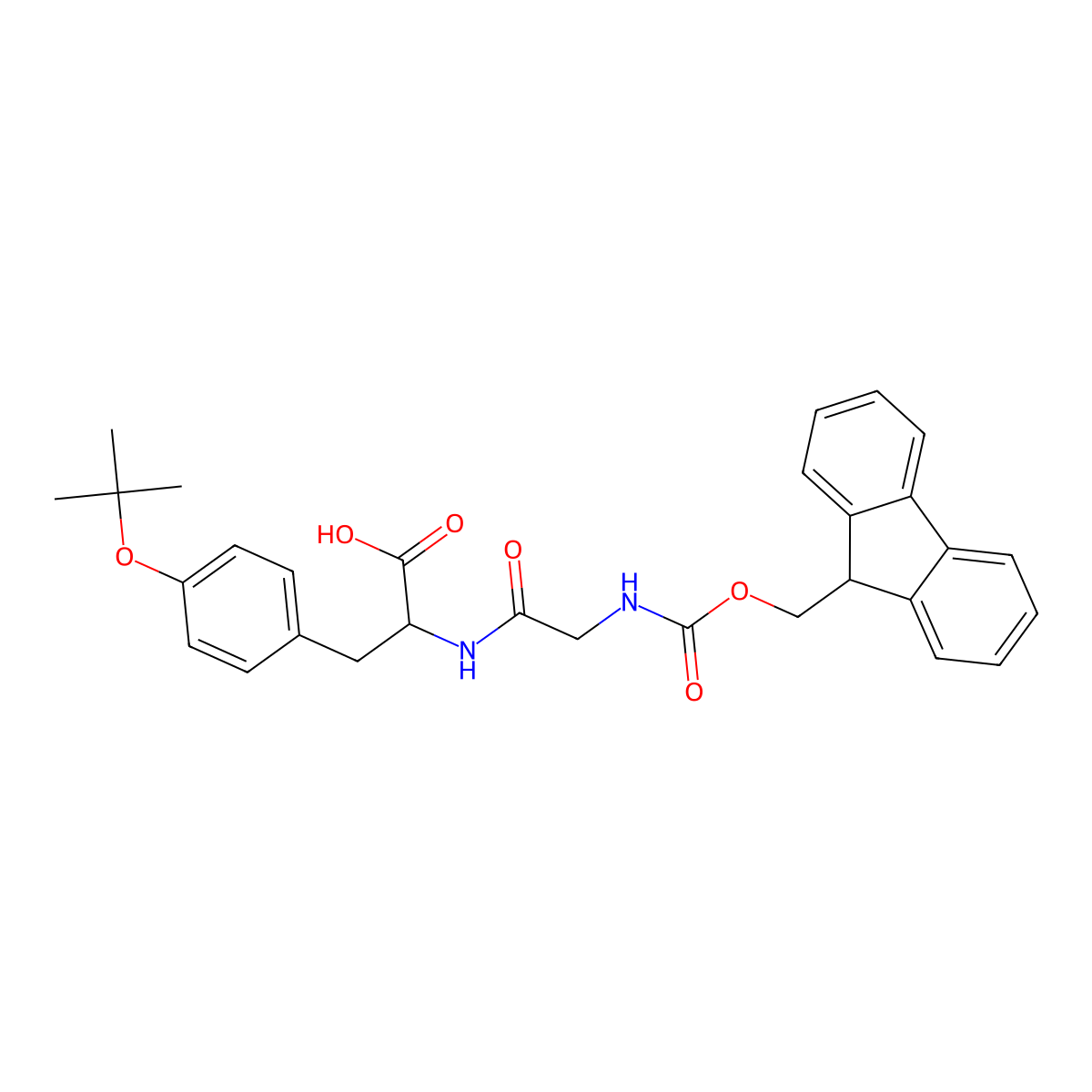 Fmoc-Gly-Tyr(tBu)-OH molecular structure, CAS 1471518-47-4