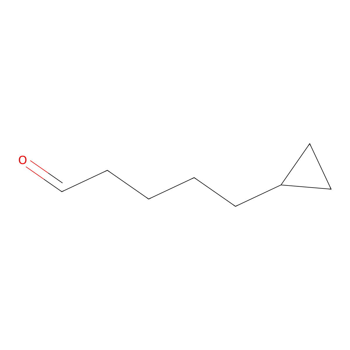 5-Cyclopropylpentanal molecular structure, CAS 147159-38-4