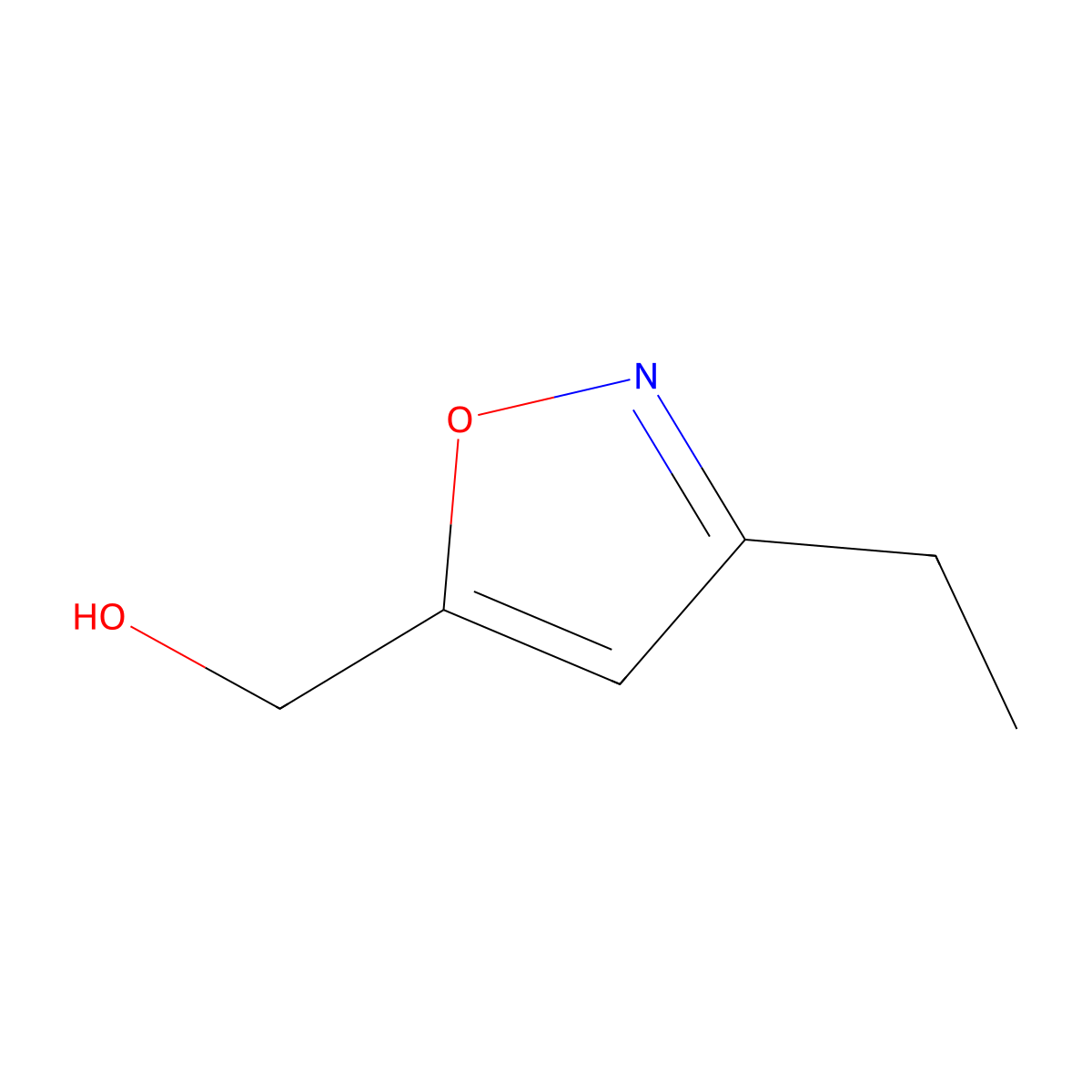 (3-Ethylisoxazol-5-yl)methanol molecular structure, CAS 14716-90-6