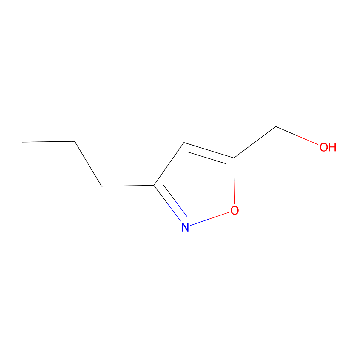 (3-Propyl-isoxazol-5-yl)-methanol molecular structure, CAS 14716-91-7