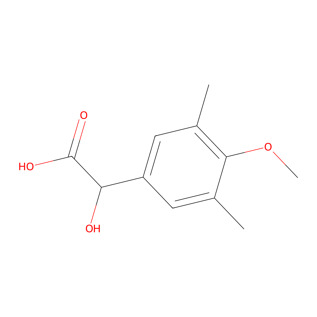 2-Hydroxy-2-(4-methoxy-3,5-dimethylphenyl)acetic acid molecular structure, CAS 147166-58-3