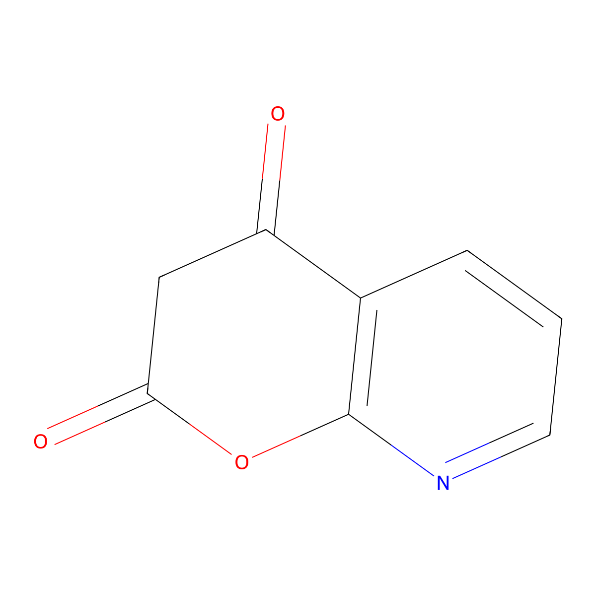 2H,3H,4H-pyrano[2,3-b]pyridine-2,4-dione molecular structure, CAS 147167-23-5