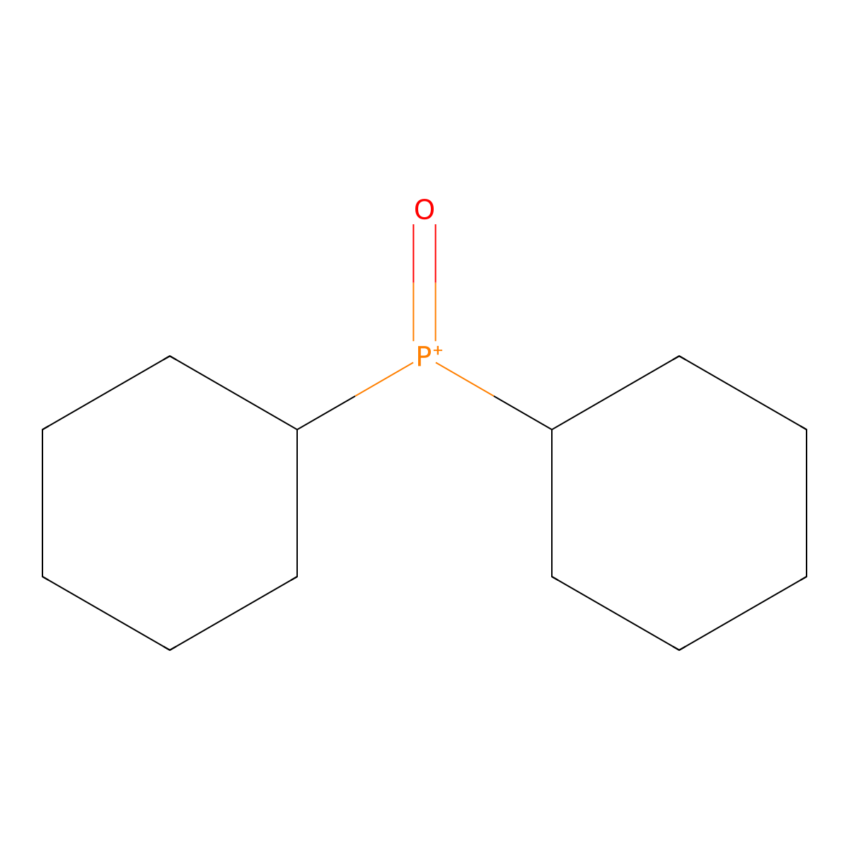 Dicyclohexylphosphine oxide molecular structure, CAS 14717-29-4