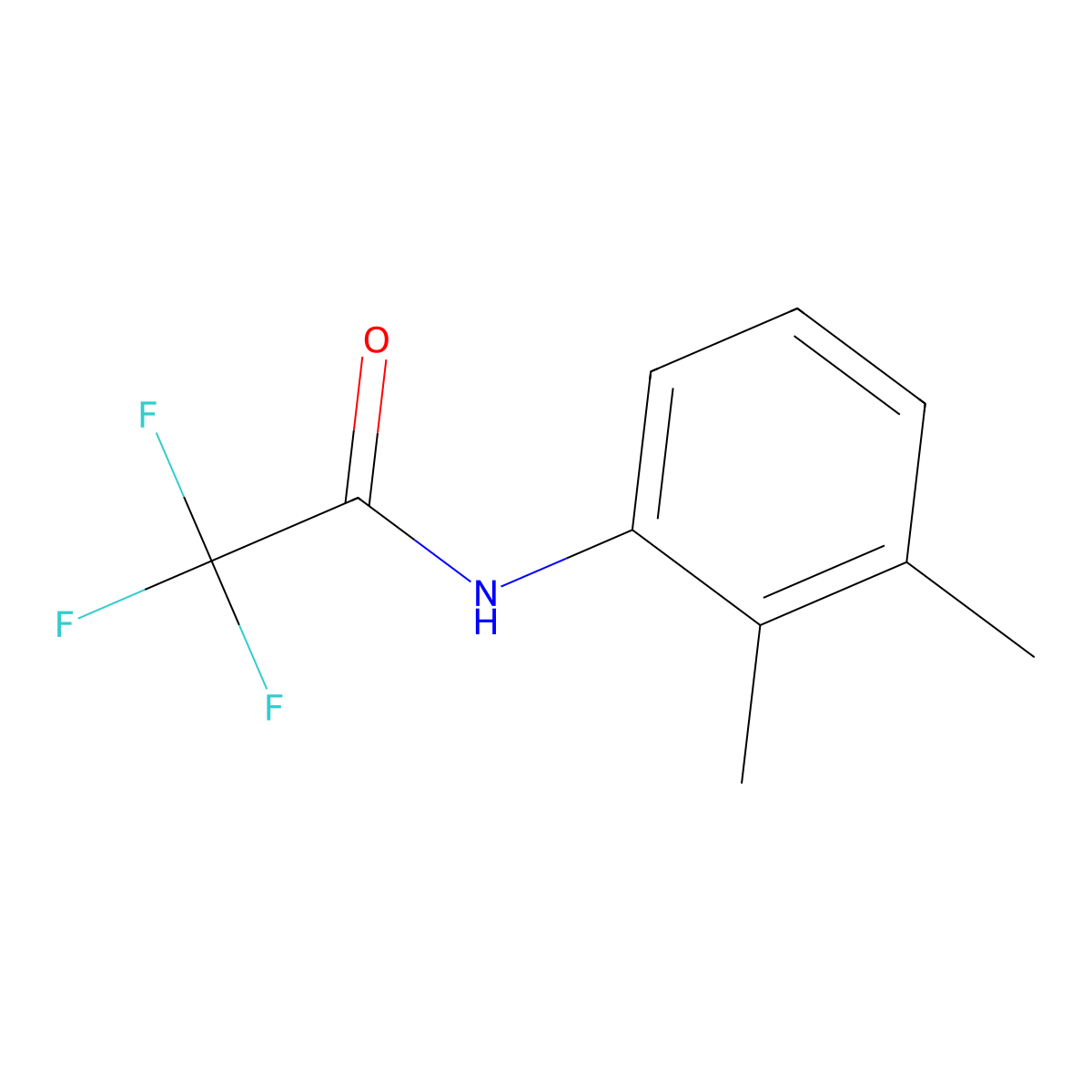Acetamide, N-(2,3-dimethylphenyl)-2,2,2-trifluoro- molecular structure, CAS 14719-31-4