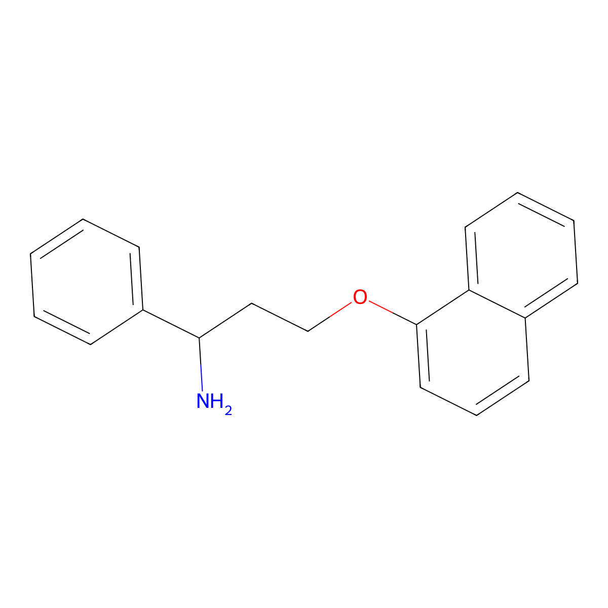 (S)-N-Didemethyl Dapoxetine molecular structure, CAS 147199-40-4