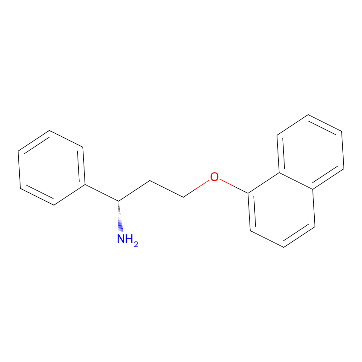 (S)-N-Didemethyl Dapoxetine molecular structure, CAS 147199-40-4