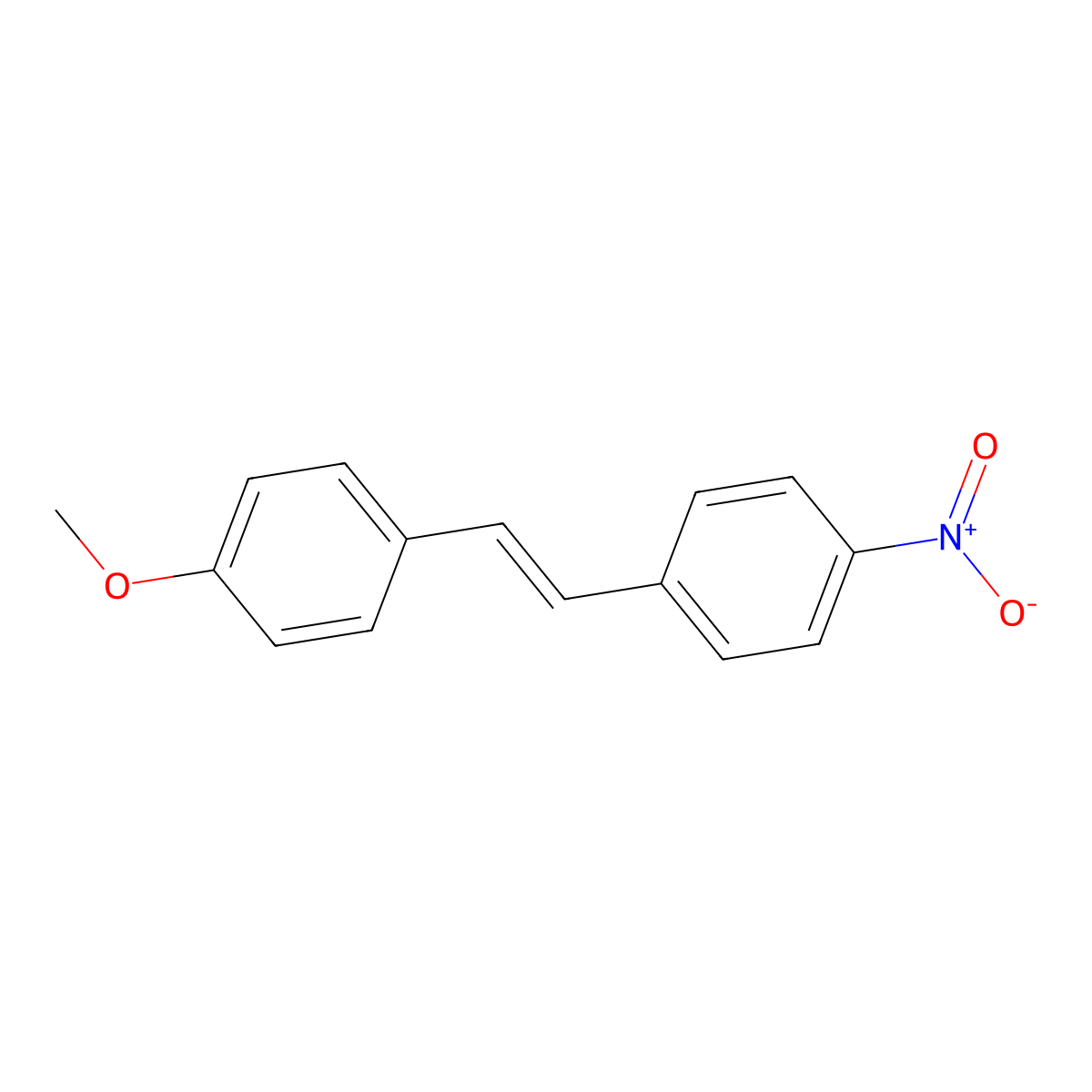 trans-4'-Methoxy-4-nitrostilbene molecular structure, CAS 1472-68-0
