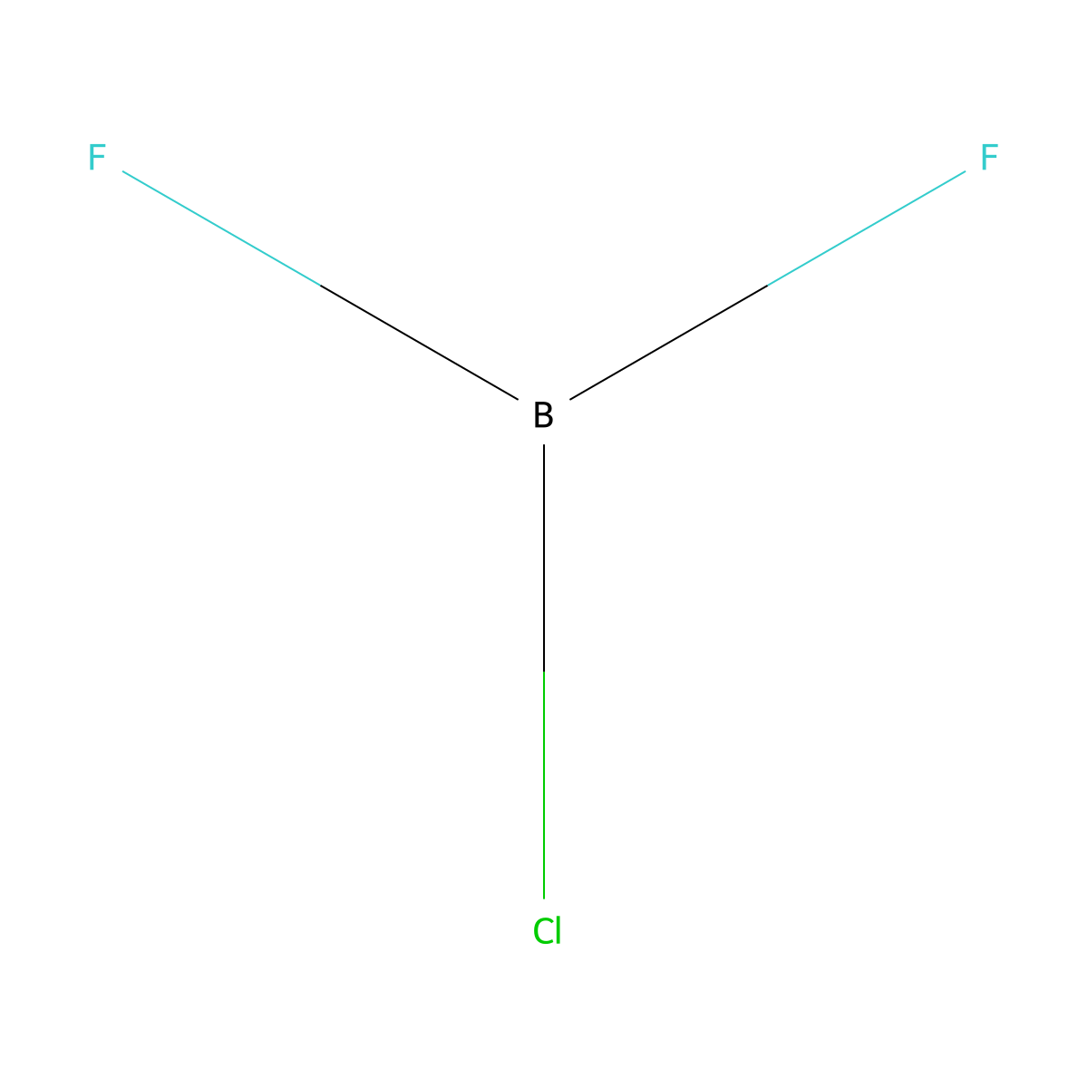 Chlorodifluoroborane molecular structure, CAS 14720-30-0
