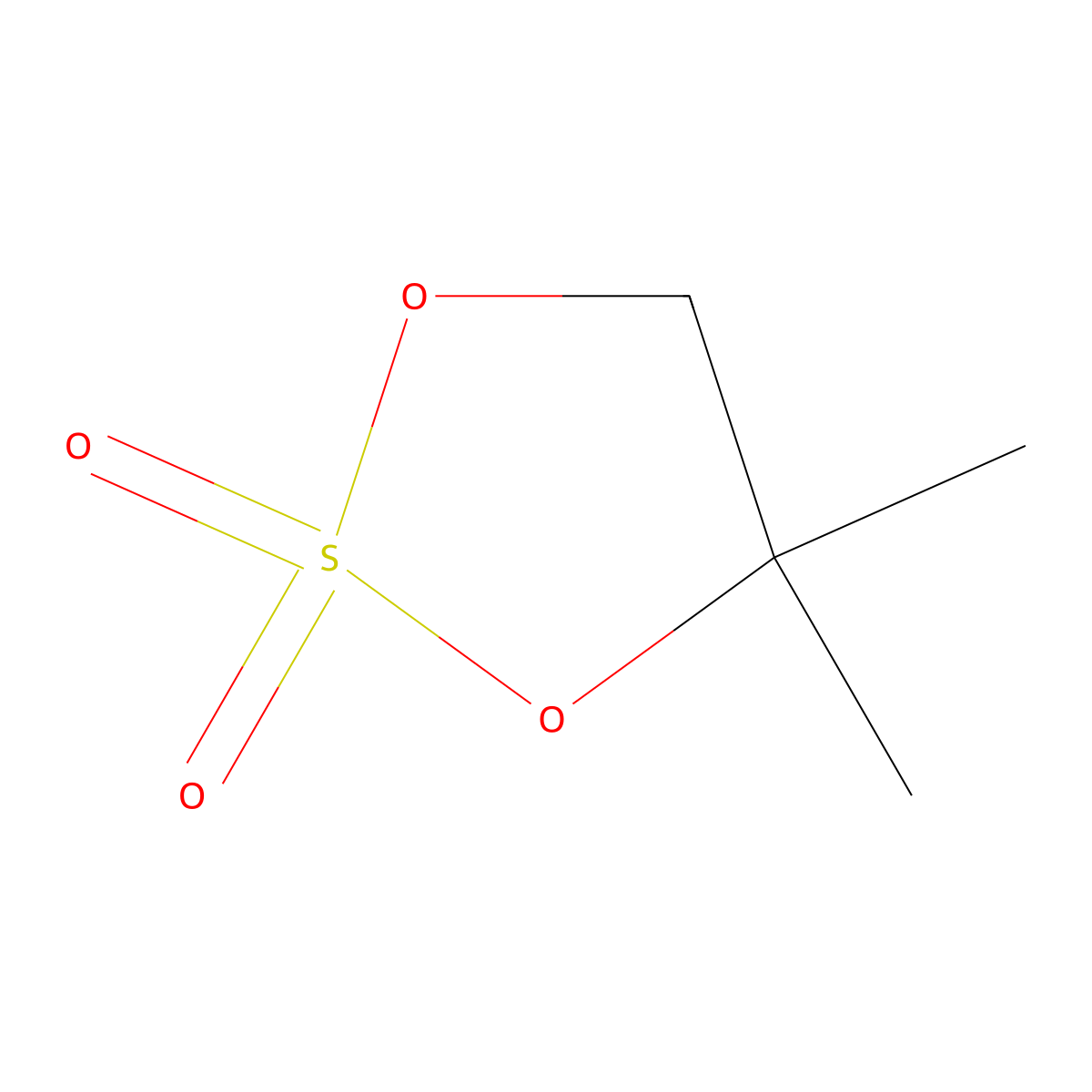 4,4-Dimethyl-1,3,2-dioxathiolane 2,2-dioxide molecular structure, CAS 1472001-76-5