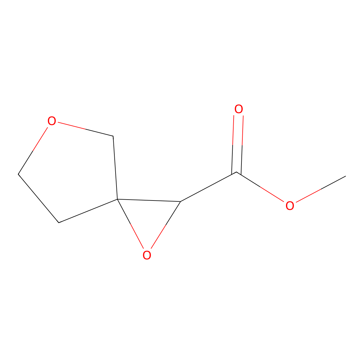 Methyl 1,5-dioxaspiro[2.4]heptane-2-carboxylate molecular structure, CAS 1472039-40-9