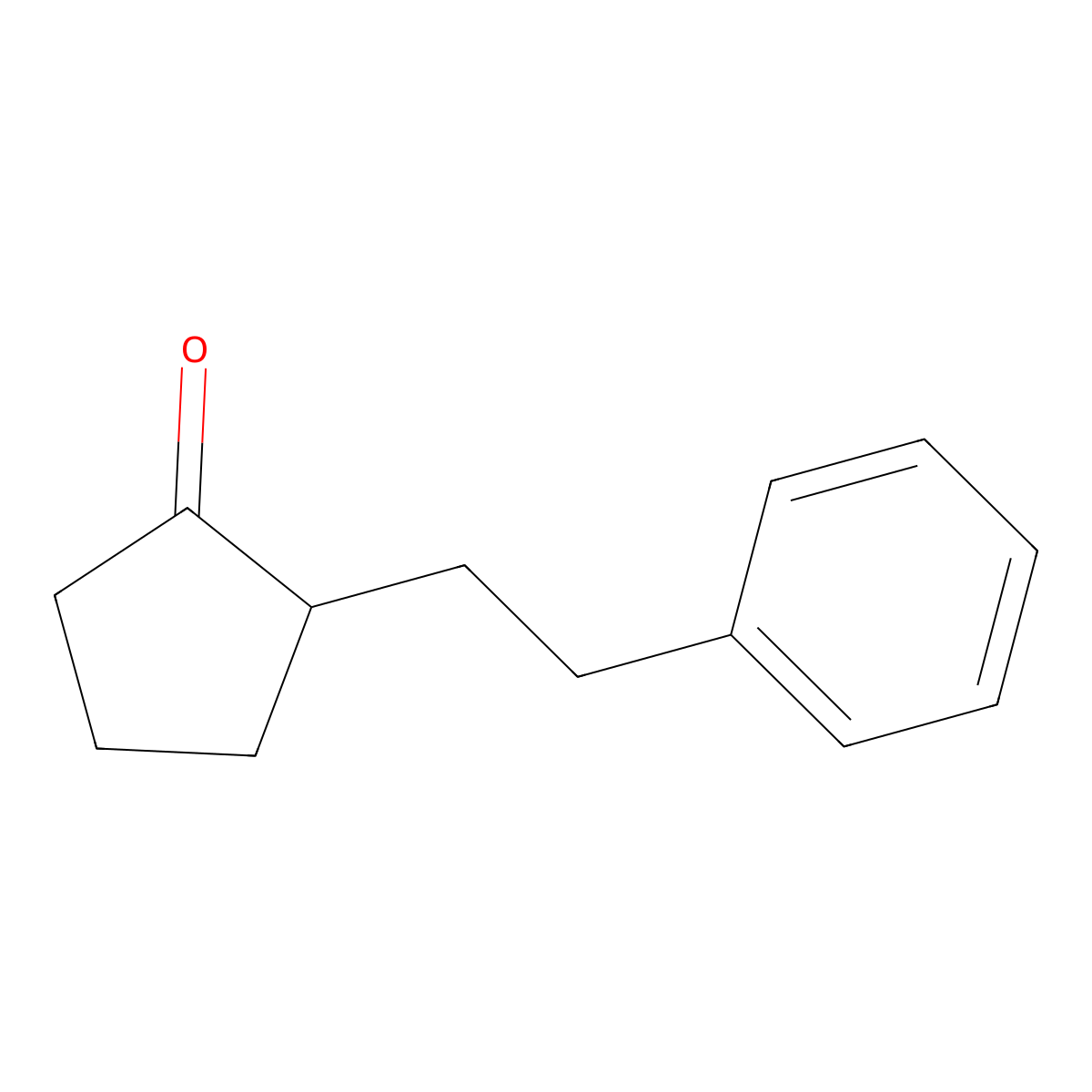 2-(2-Phenylethyl)cyclopentan-1-one molecular structure, CAS 14721-44-9