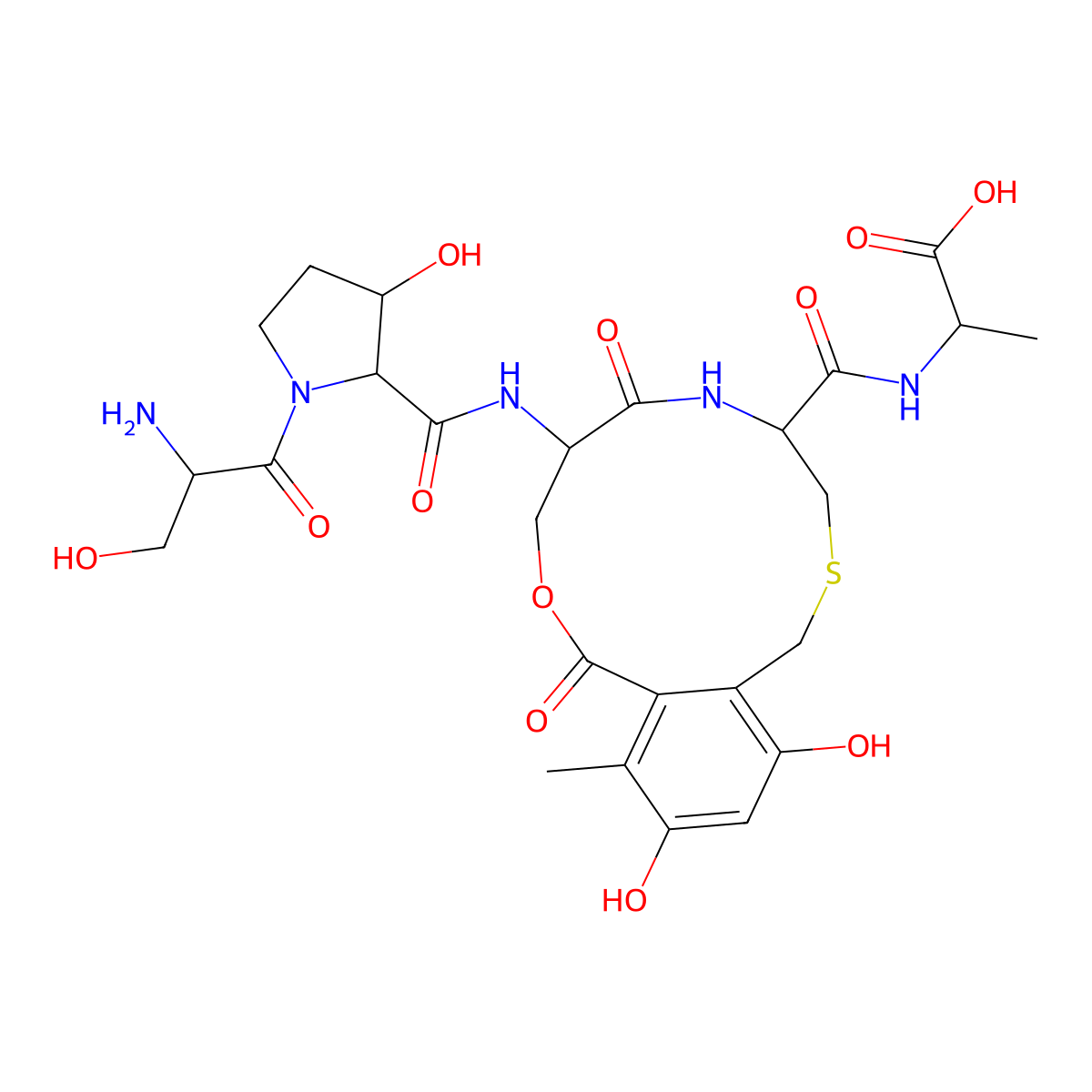 Cyclothialidine molecular structure, CAS 147214-63-9