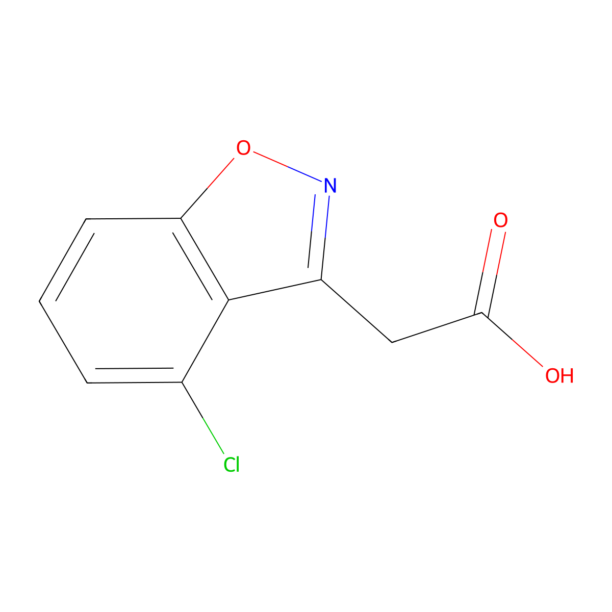 2-(4-chlorobenzo[d]isoxazol-3-yl)acetic Acid molecular structure, CAS 147253-34-7