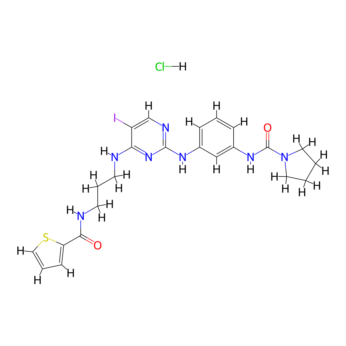 BX-795 hydrochloride molecular structure, CAS 1472611-45-2