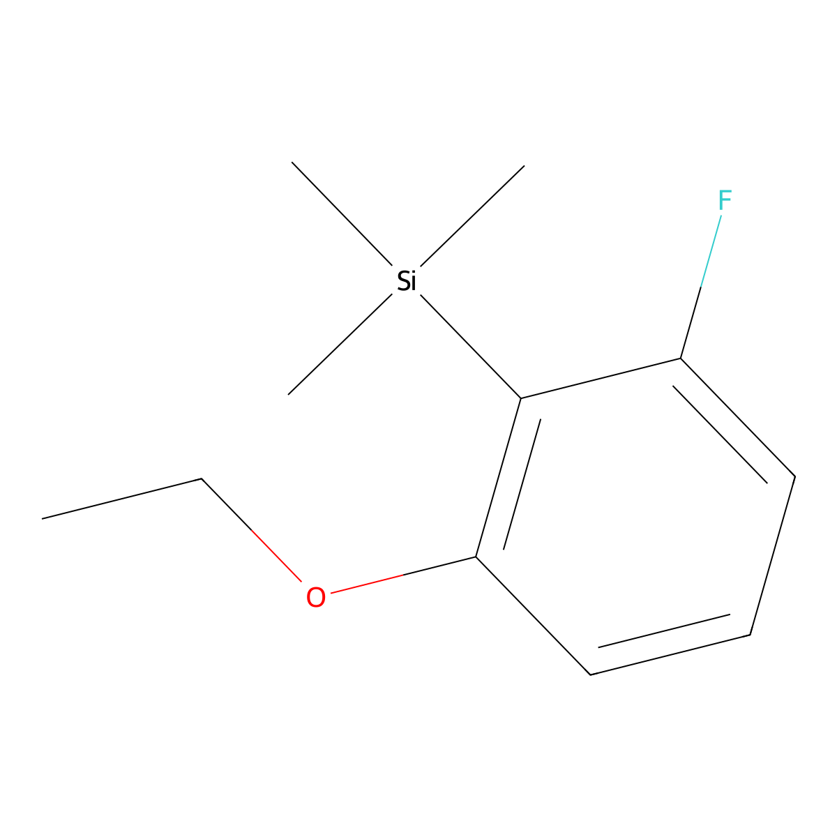 1-Ethoxy-3-fluoro-2-(trimethylsilyl)benZene molecular structure, CAS 1472643-87-0