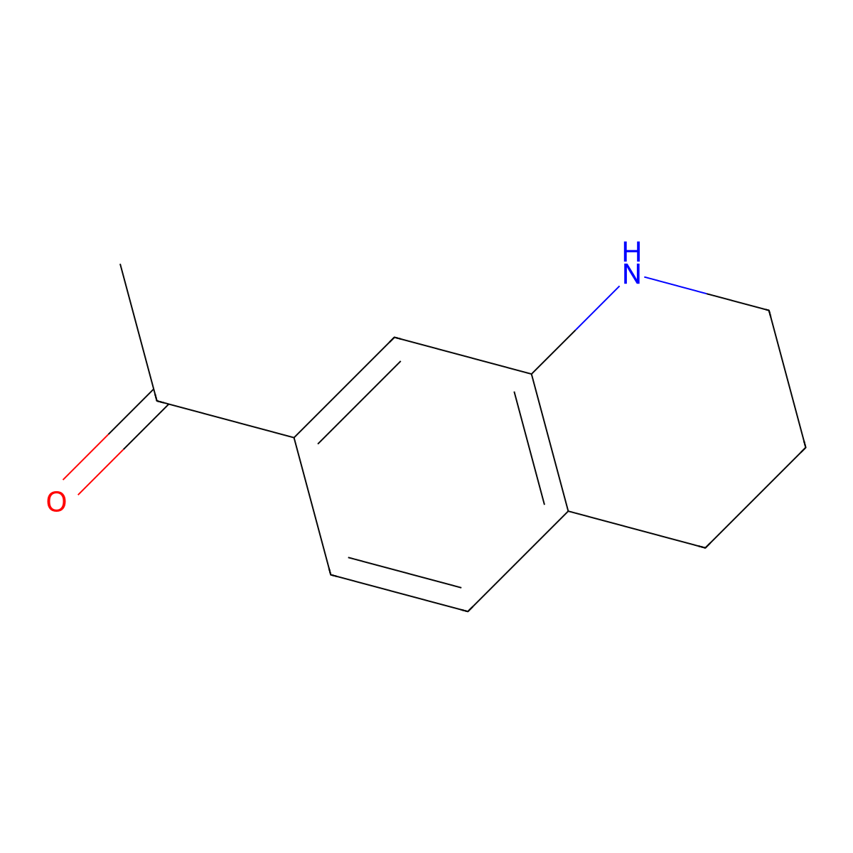 1-(1,2,3,4-Tetrahydroquinolin-7-yl)ethanone molecular structure, CAS 147265-75-6