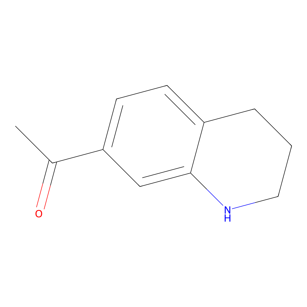 1-(1,2,3,4-Tetrahydroquinolin-7-yl)ethanone molecular structure, CAS 147265-75-6