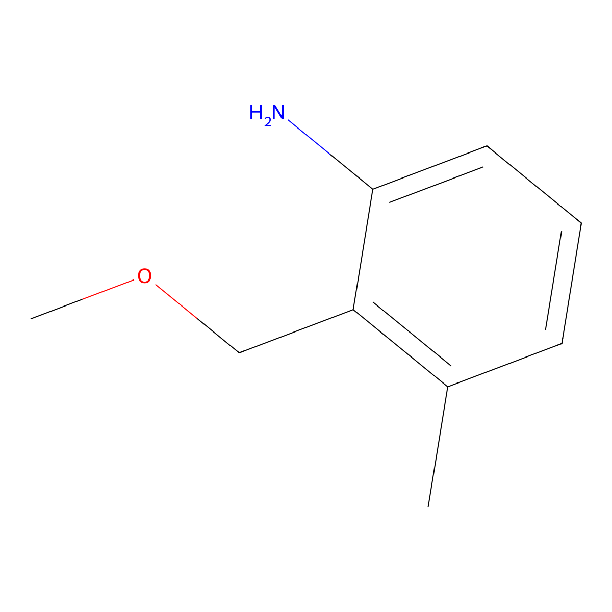 2-(Methoxymethyl)-3-methyl-aniline molecular structure, CAS 1472650-01-3