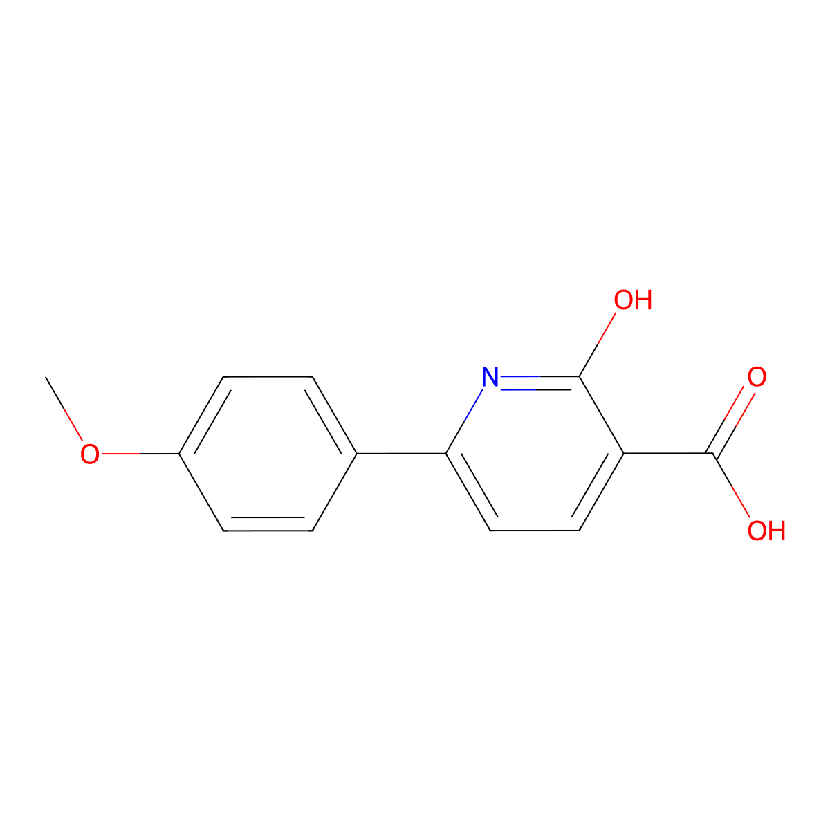 6-(4-Methoxyphenyl)-2-oxo-1,2-dihydropyridine-3-carboxylic acid molecular structure, CAS 147269-07-6