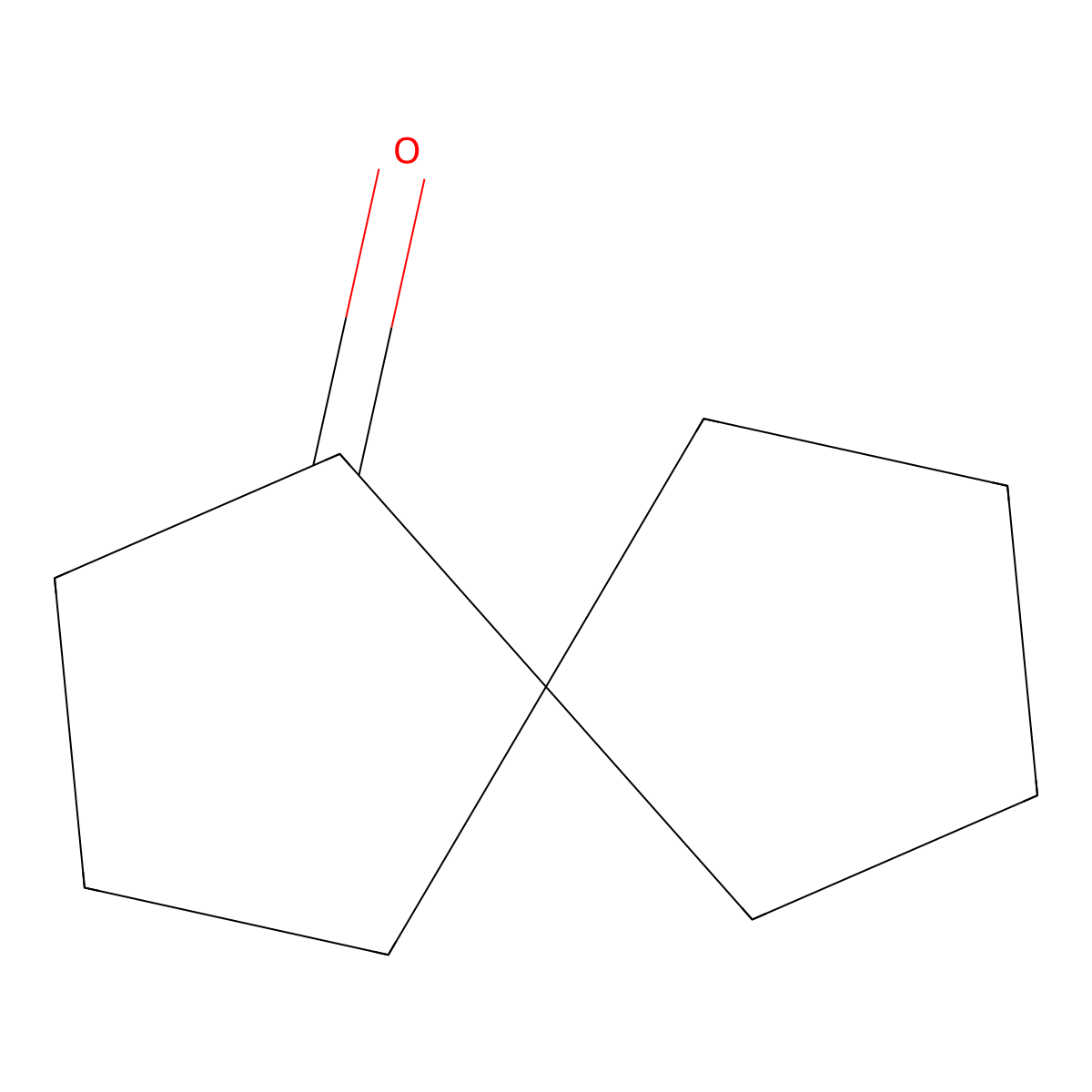 Spiro[4.4]nonan-1-one molecular structure, CAS 14727-58-3