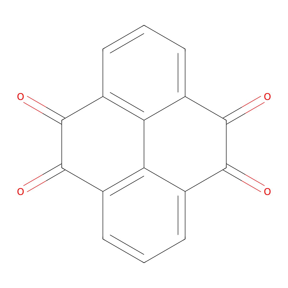 4,5,9,10-Pyrenetetrone molecular structure, CAS 14727-71-0