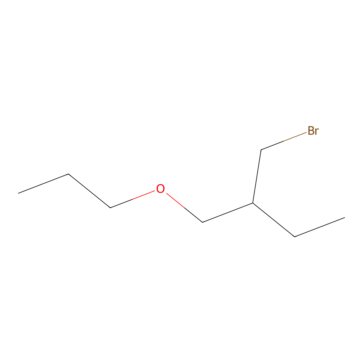 2-(Bromomethyl)-1-propoxybutane molecular structure, CAS 1472702-35-4