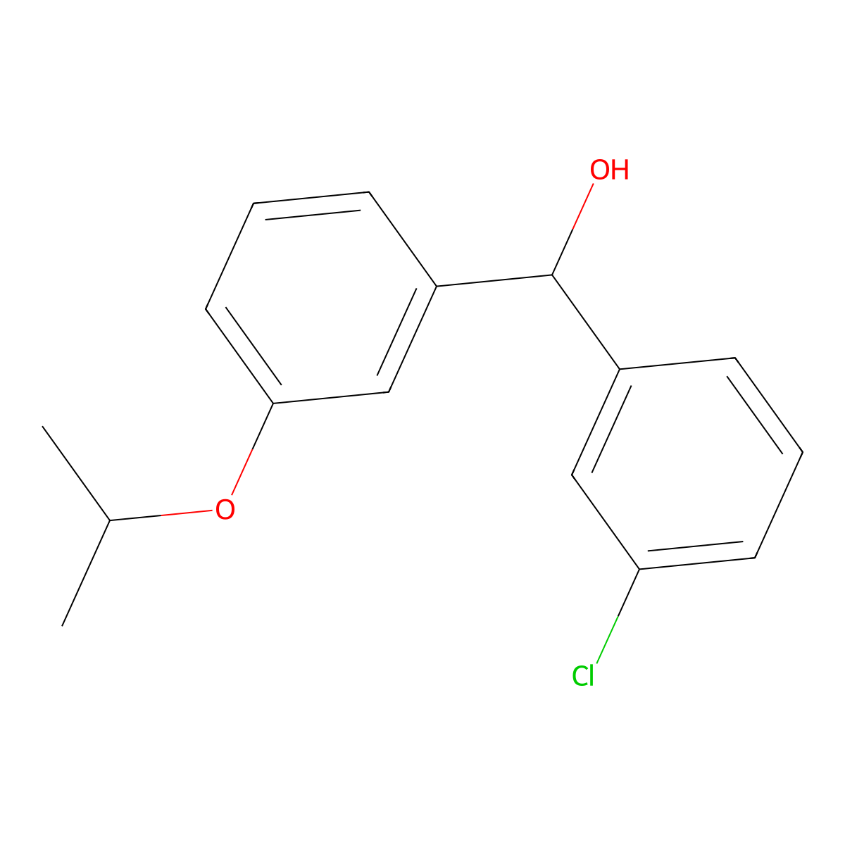 3-Chloro-alpha-[3-(1-methylethoxy)phenyl]benZenemethanol molecular structure, CAS 1472728-06-5