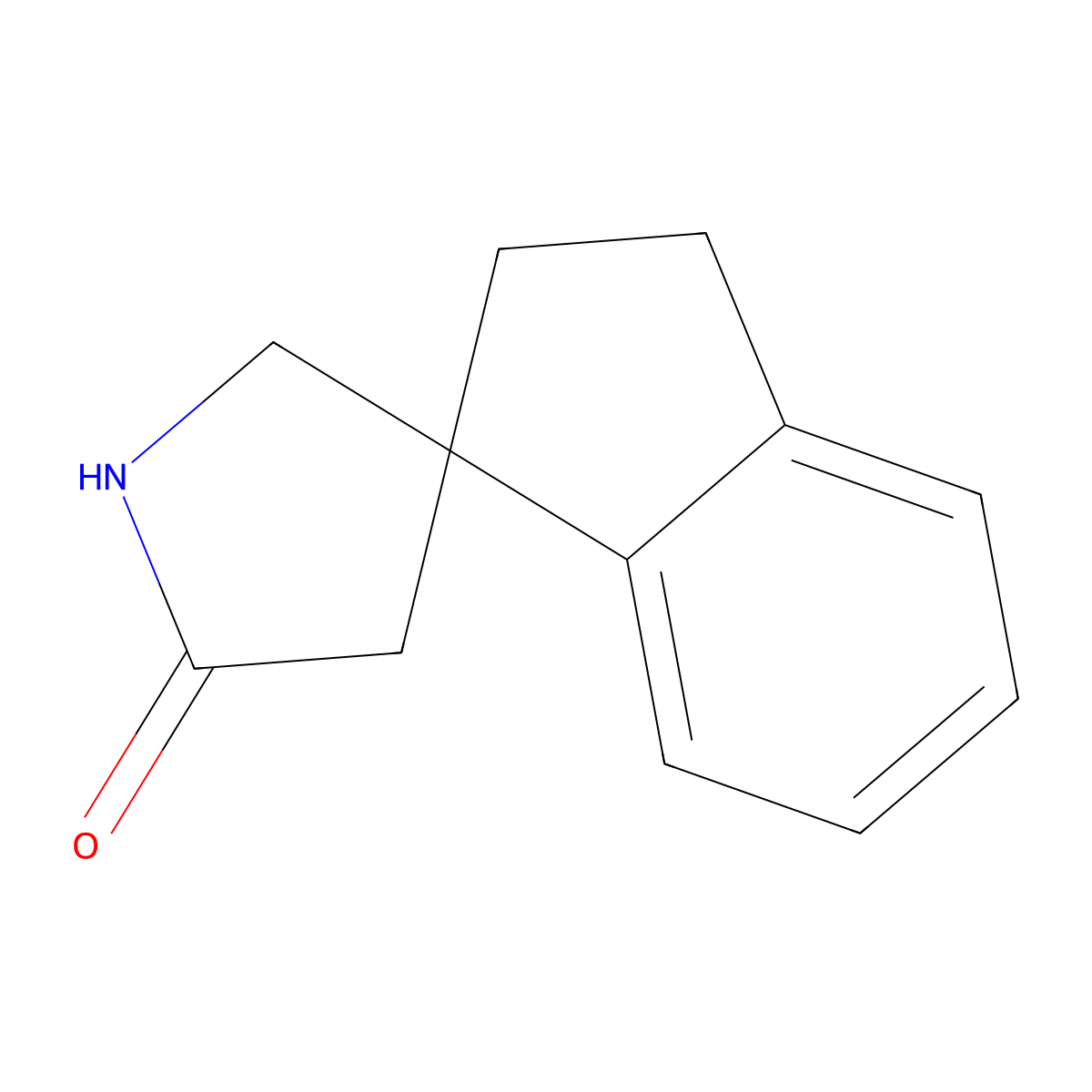 2,3-Dihydrospiro(indene-1,3'-pyrrolidine)-5'-one molecular structure, CAS 1472729-32-0
