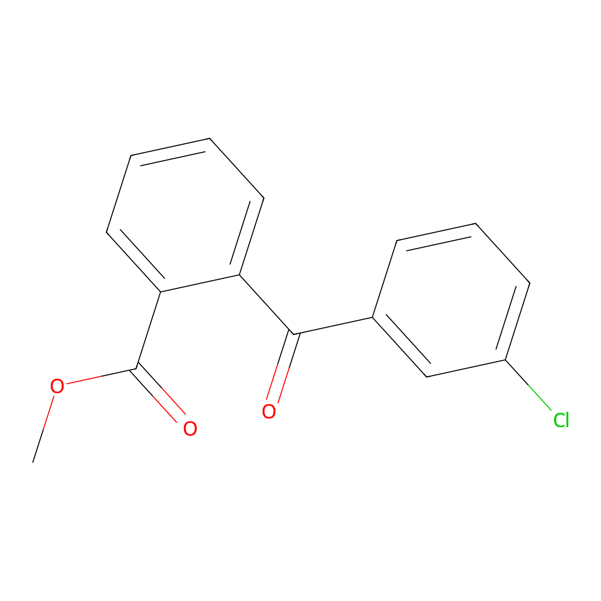 Methyl 2-(3-chlorobenzoyl)benzoate molecular structure, CAS 147273-79-8