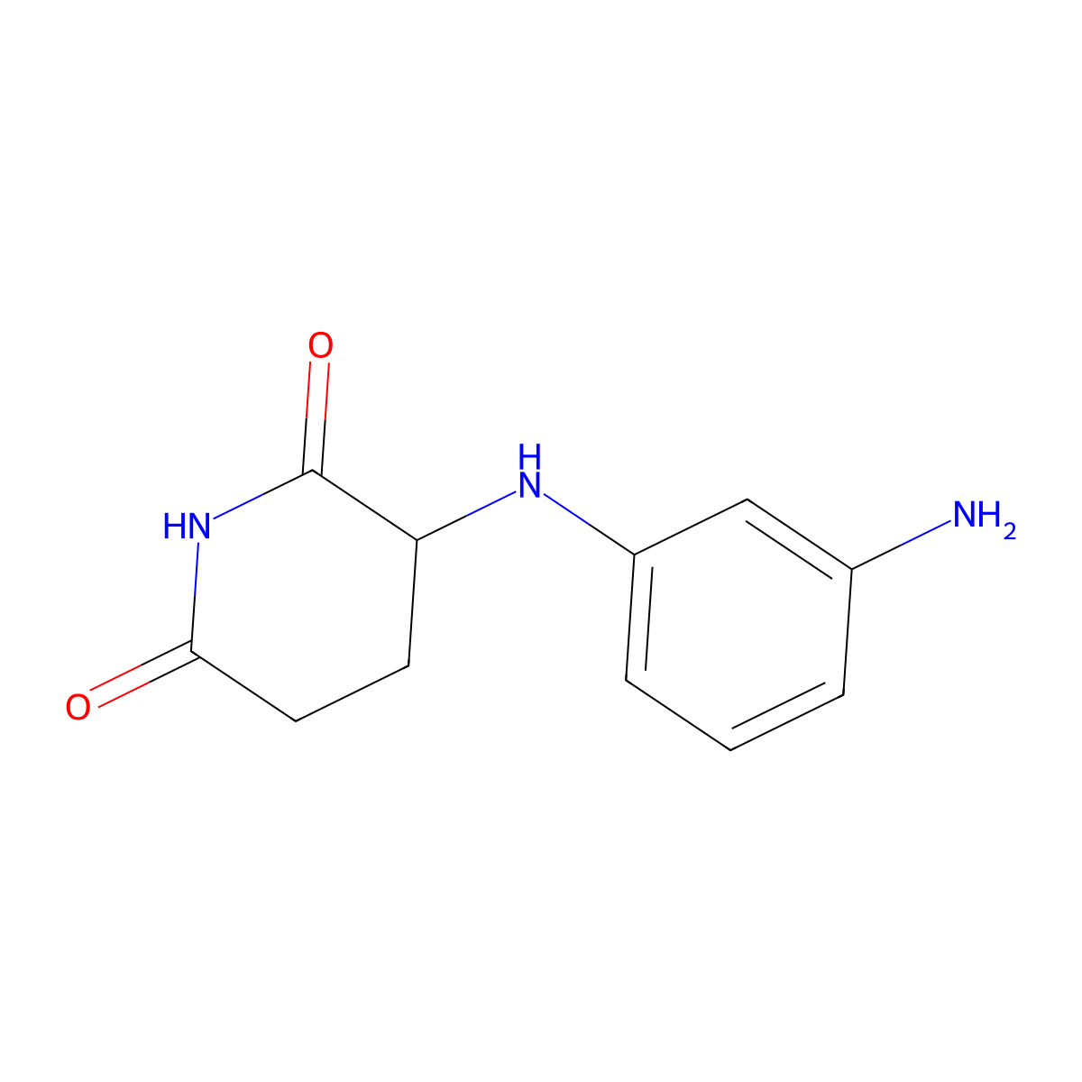 3-((3-Aminophenyl)amino)piperidine-2,6-dione molecular structure, CAS 1472731-41-1