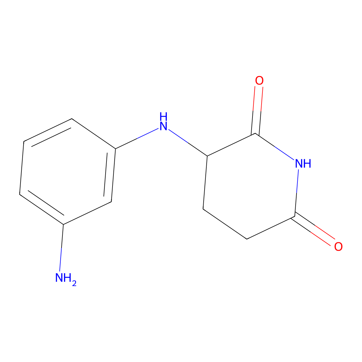 3-((3-Aminophenyl)amino)piperidine-2,6-dione molecular structure, CAS 1472731-41-1