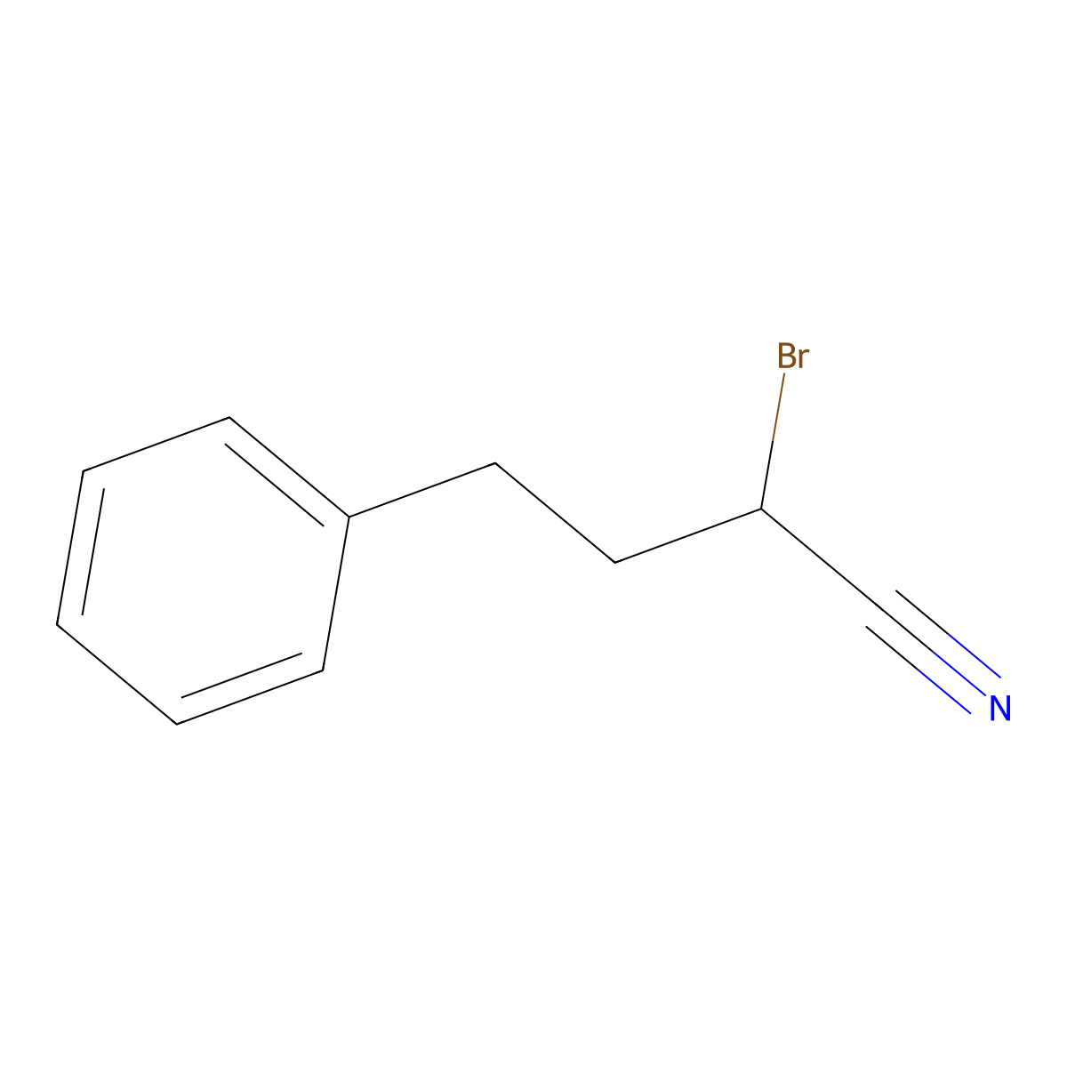 2-Bromo-4-phenylbutanenitrile molecular structure, CAS 147288-34-4