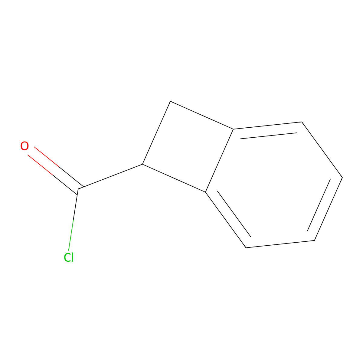 Bicyclo[4.2.0]octa-1,3,5-triene-7-carbonyl chloride molecular structure, CAS 1473-47-8