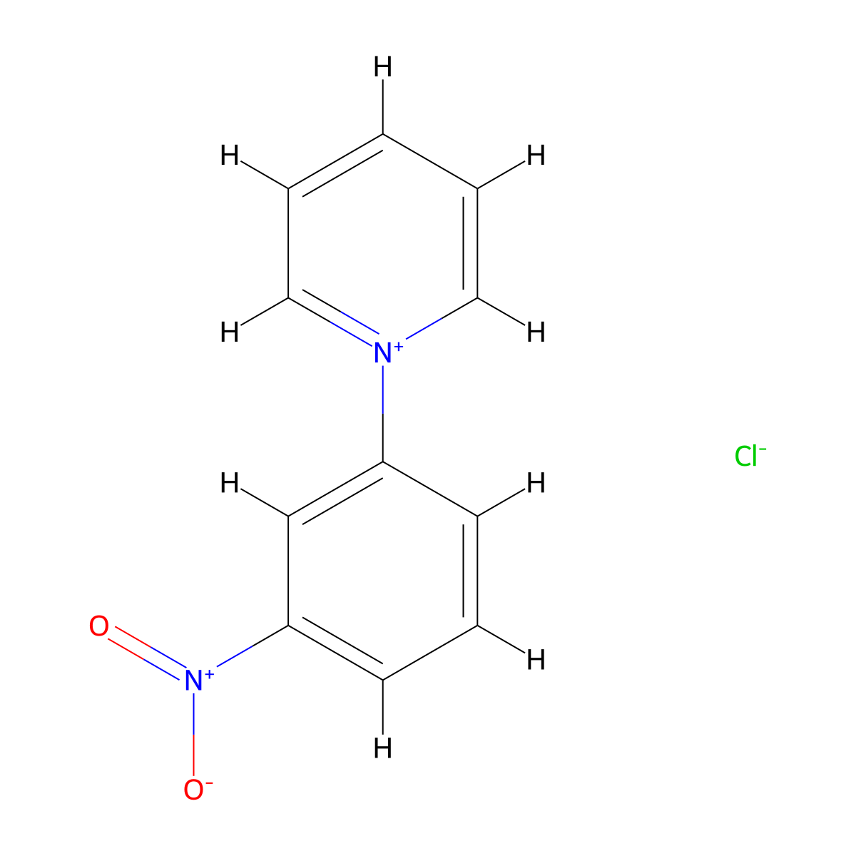1-(3-Nitrophenyl)pyridin-1-ium chloride molecular structure, CAS 147308-71-2