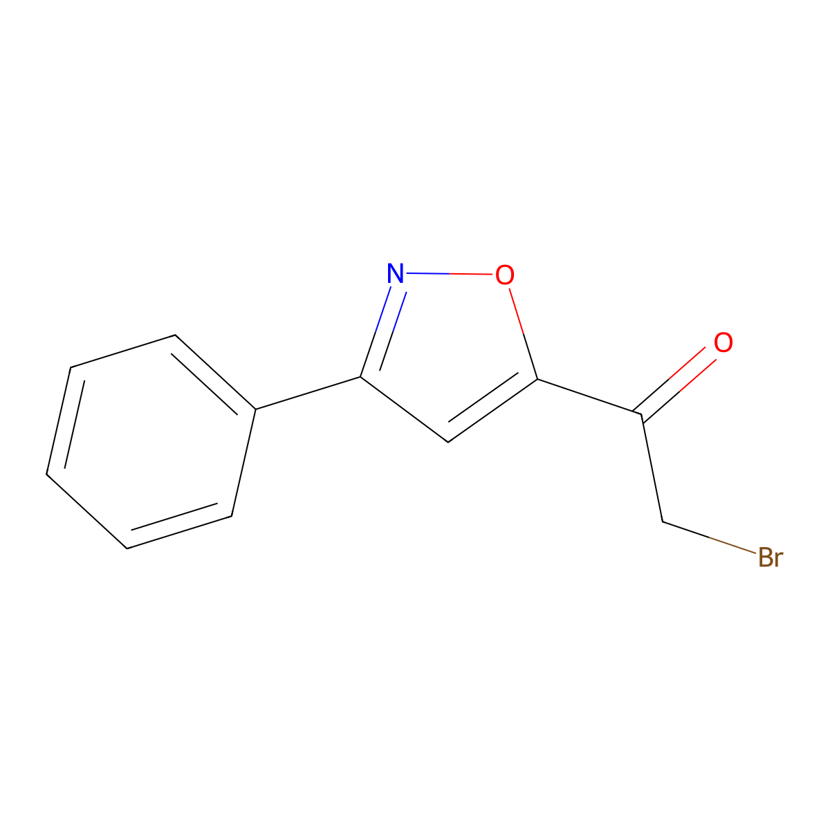 5-(Bromoacetyl)-3-phenylisoxazole molecular structure, CAS 14731-14-7