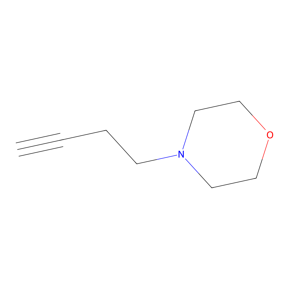 4-(3-Butyn-1-yl)morpholine molecular structure, CAS 14731-39-6