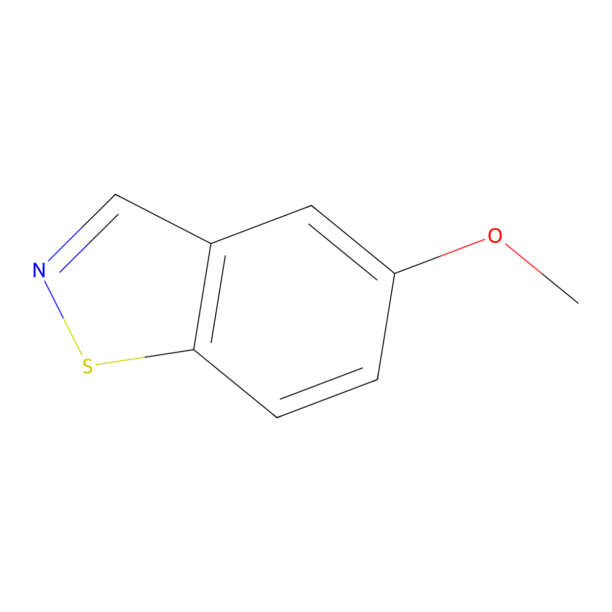 5-Methoxybenzo[d]isothiazole molecular structure, CAS 147317-52-0