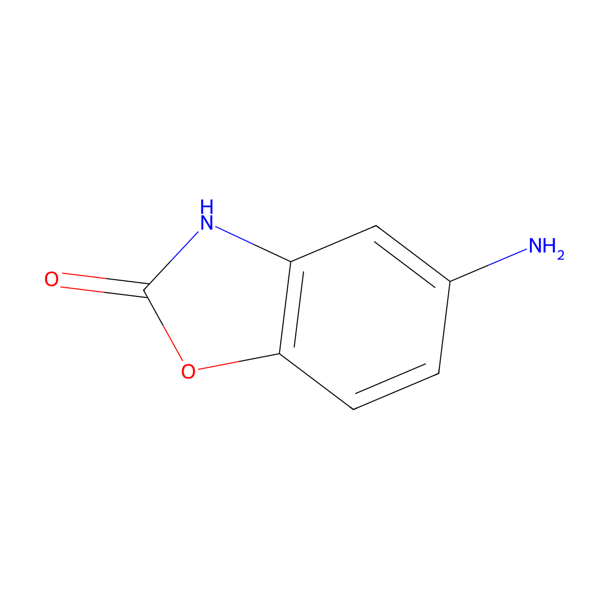 5-Amino-2,3-dihydro-1,3-benzoxazol-2-one molecular structure, CAS 14733-77-8
