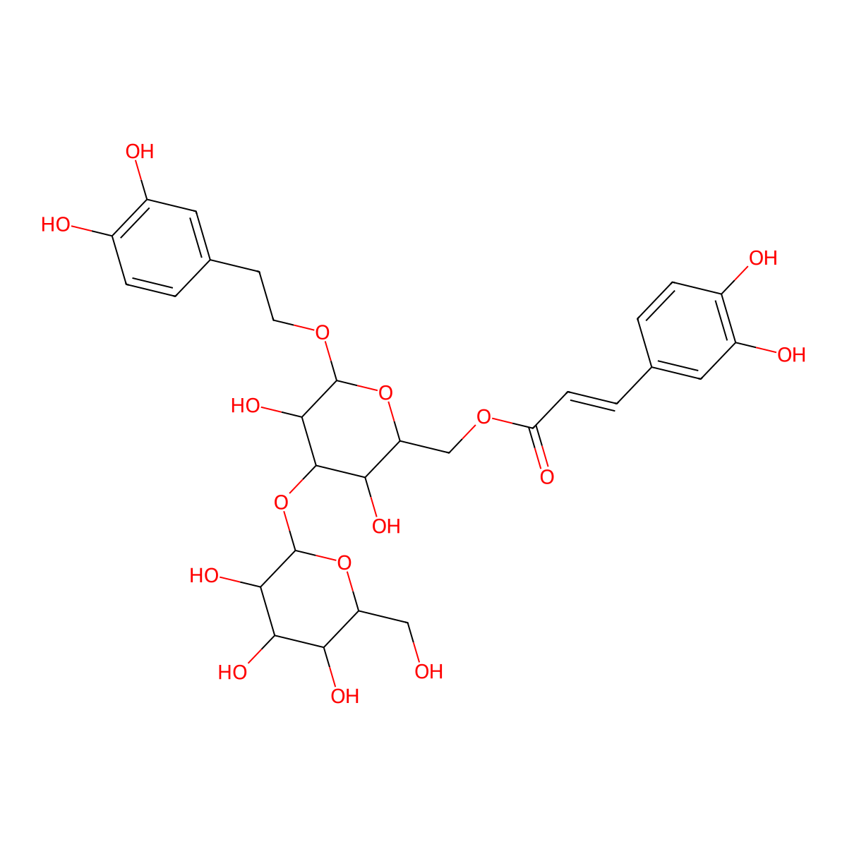 Plantainoside D molecular structure, CAS 147331-98-4