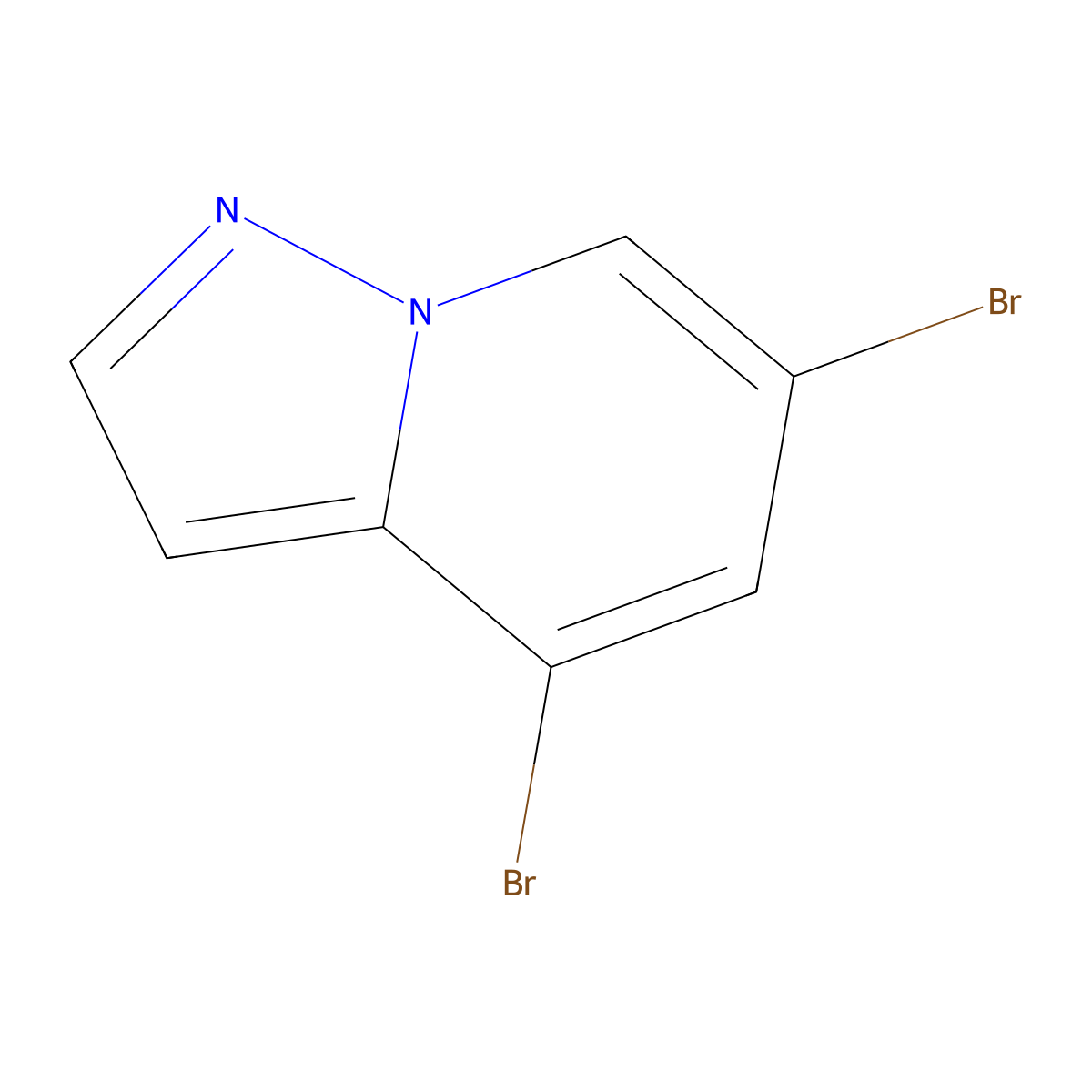 4,6-Dibromopyrazolo[1,5-a]pyridine molecular structure, CAS 1473426-21-9