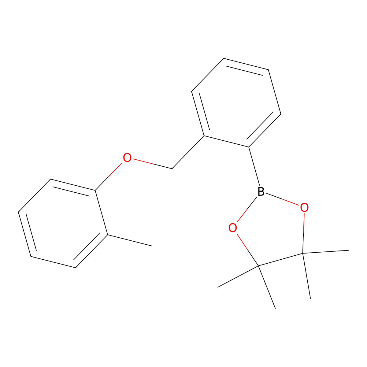 4,4,5,5-Tetramethyl-2-(2-((o-tolyloxy)methyl)phenyl)-1,3,2-dioxaborolane molecular structure, CAS 1473452-58-2