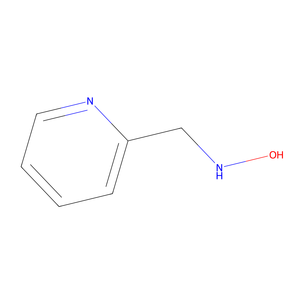 N-(Pyridin-2-ylmethyl)hydroxylamine molecular structure, CAS 147347-99-7