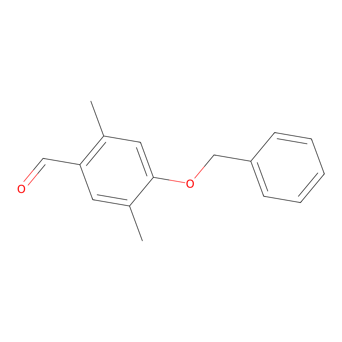 4-(Benzyloxy)-2,5-dimethylbenzaldehyde molecular structure, CAS 147351-68-6
