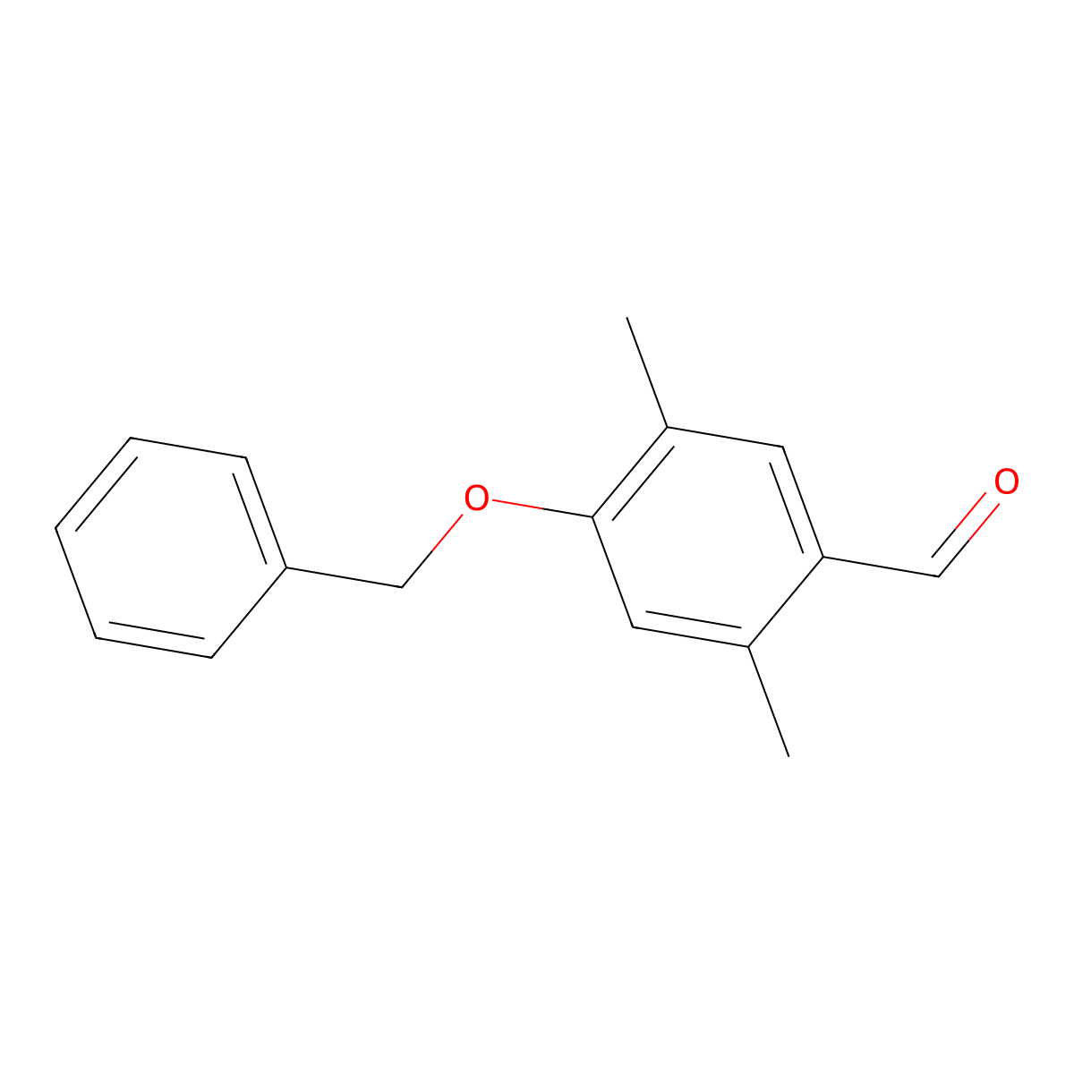 4-(Benzyloxy)-2,5-dimethylbenzaldehyde molecular structure, CAS 147351-68-6