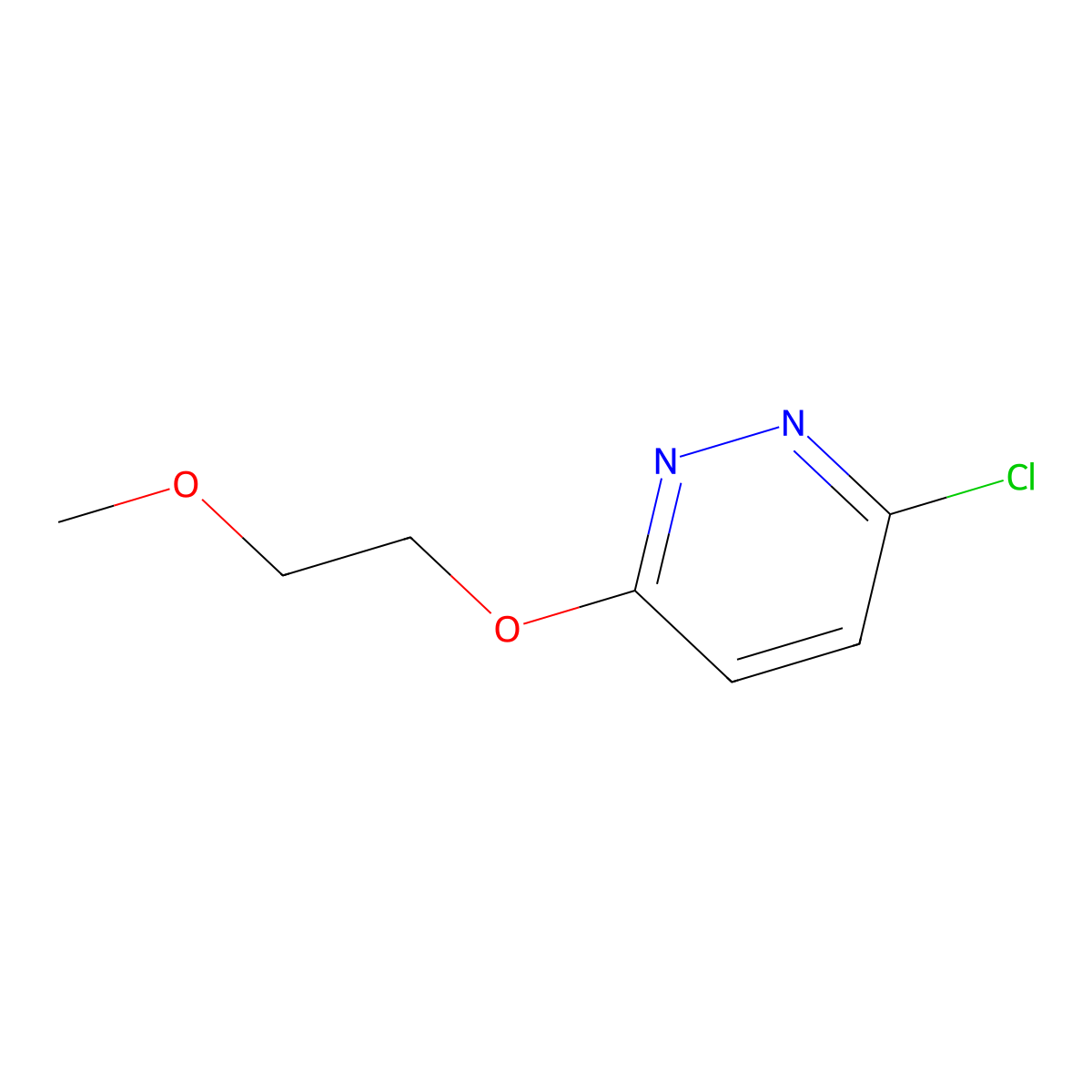 3-Chloro-6-(2-methoxyethoxy)pyridazine molecular structure, CAS 147362-91-2