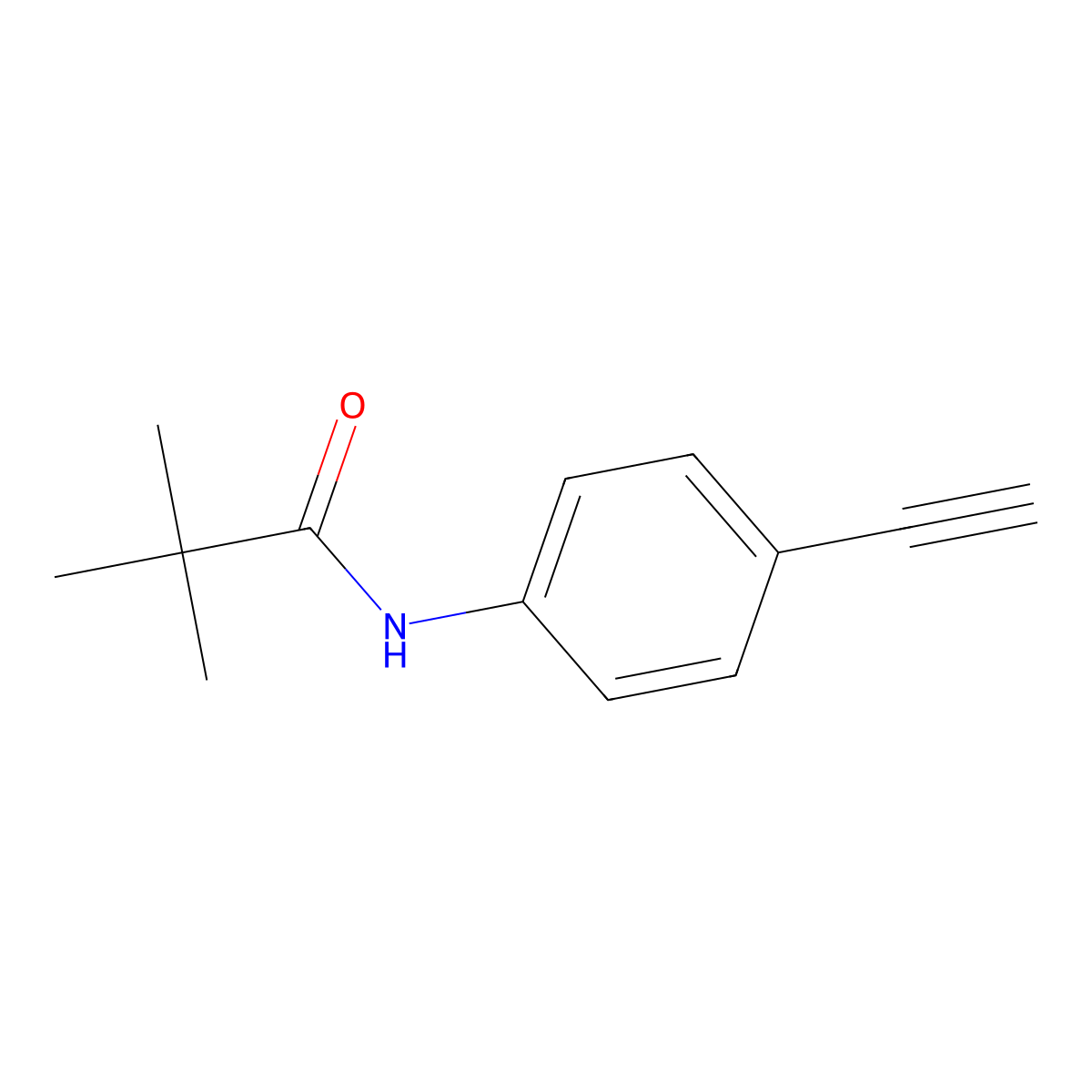 N-(4-Ethynylphenyl)pivalamide molecular structure, CAS 147366-22-1