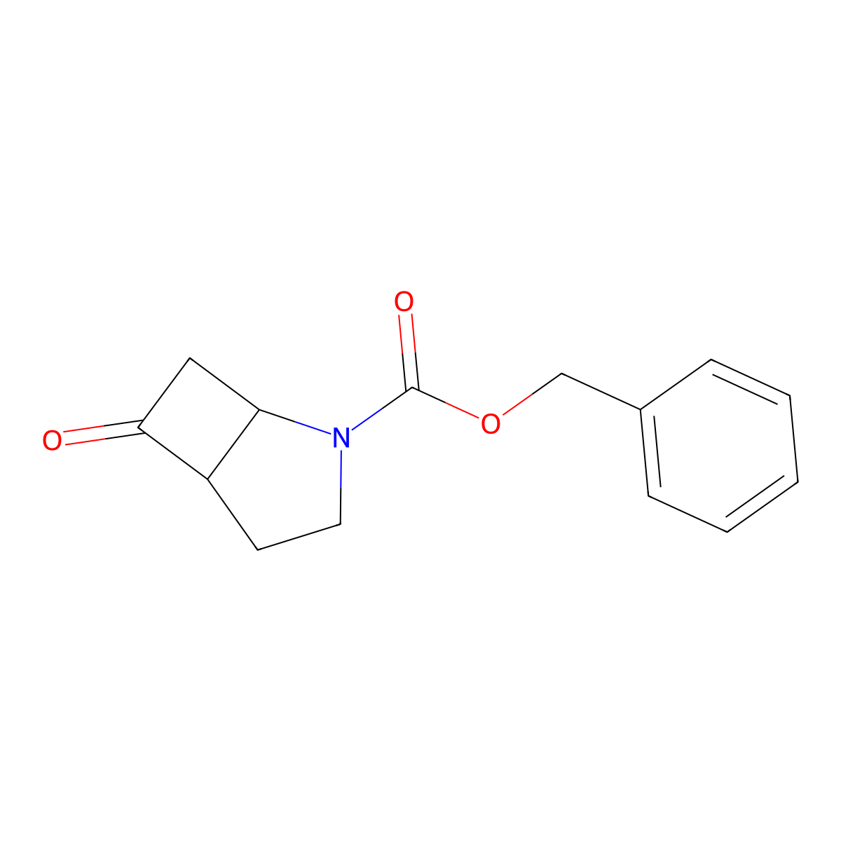 Benzyl 6-oxo-2-azabicyclo[3.2.0]heptane-2-carboxylate molecular structure, CAS 147369-12-8
