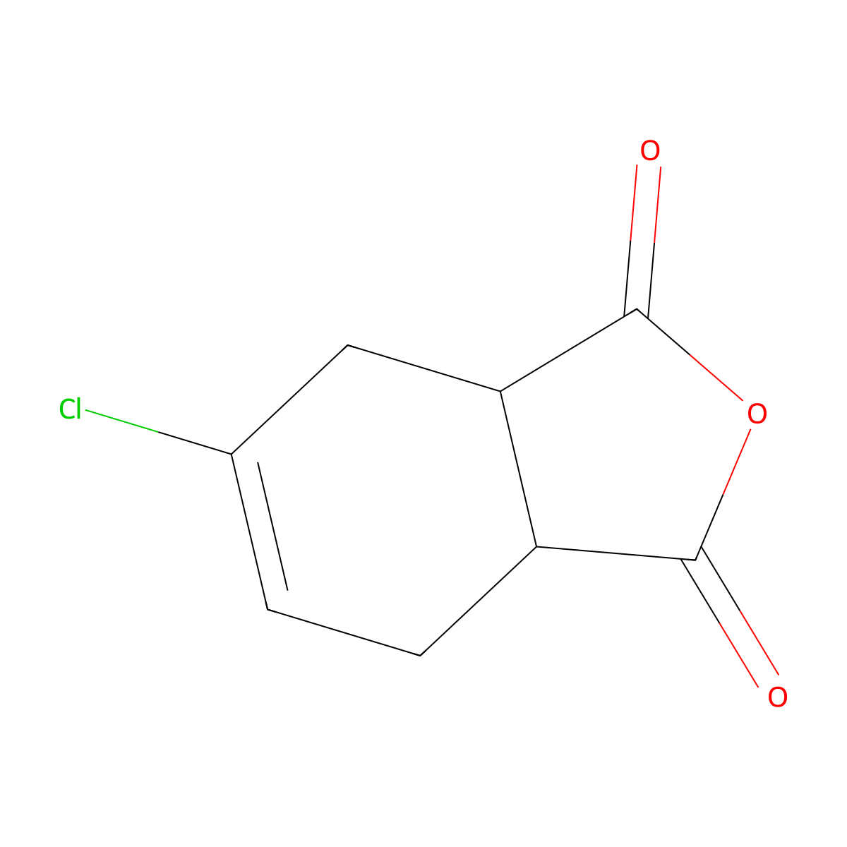 5-Chloro-3a,4,7,7a-tetrahydro-1,3-isobenzofurandione molecular structure, CAS 14737-08-7