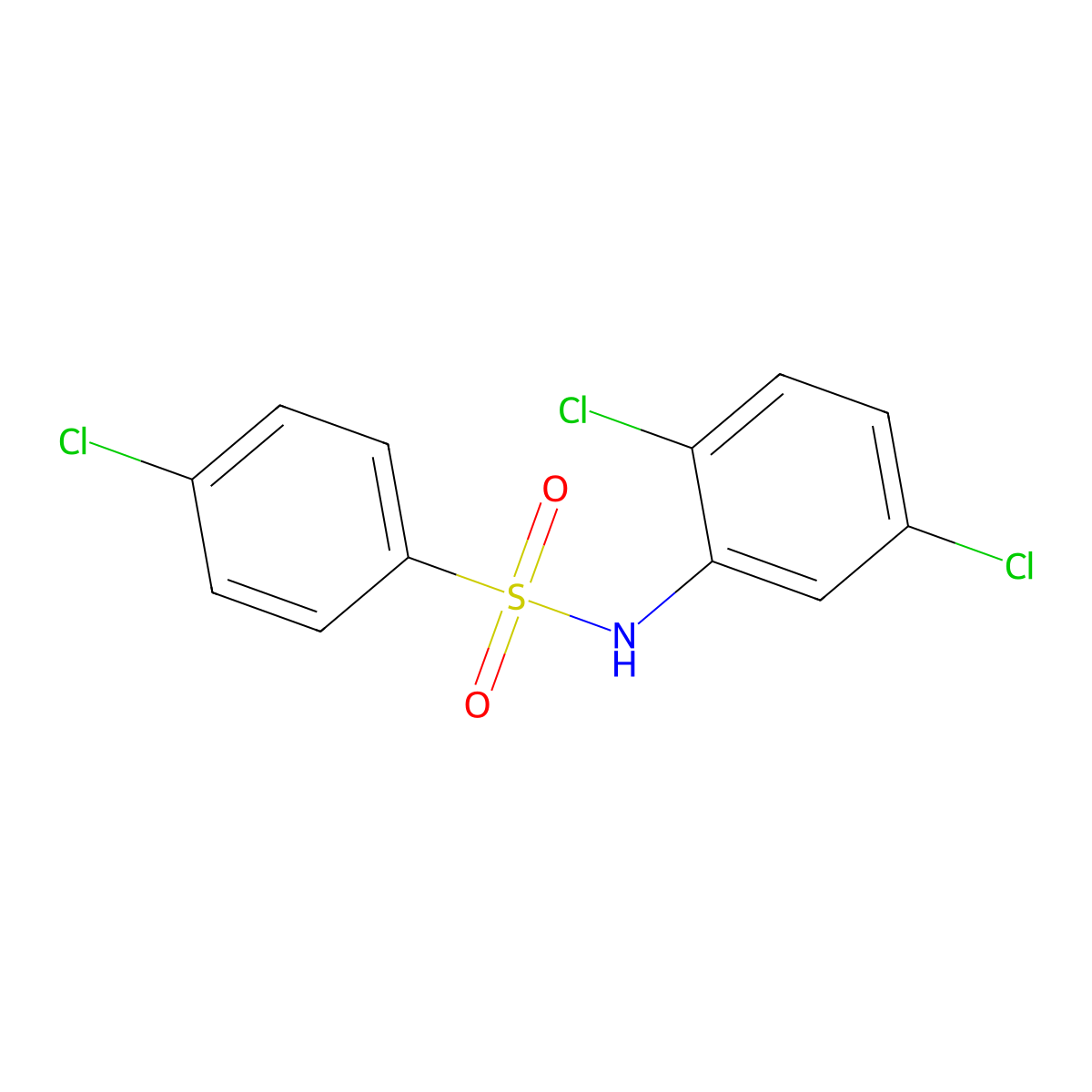 2',4,5'-Trichlorobenzenesulfonanilide molecular structure, CAS 14738-06-8