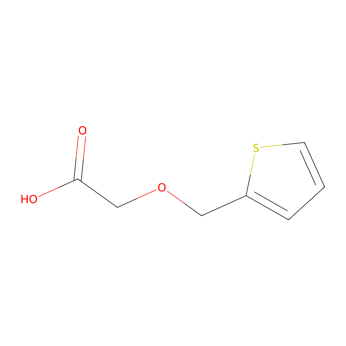 2-(Thiophen-2-ylmethoxy)acetic acid molecular structure, CAS 147380-76-5
